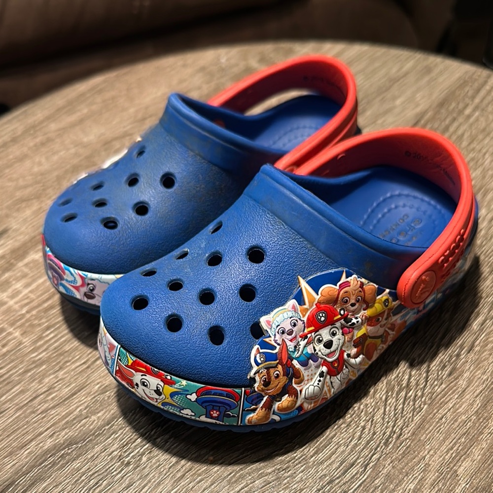 CROCS Kids Blue and Red Paw Patrol Clogs